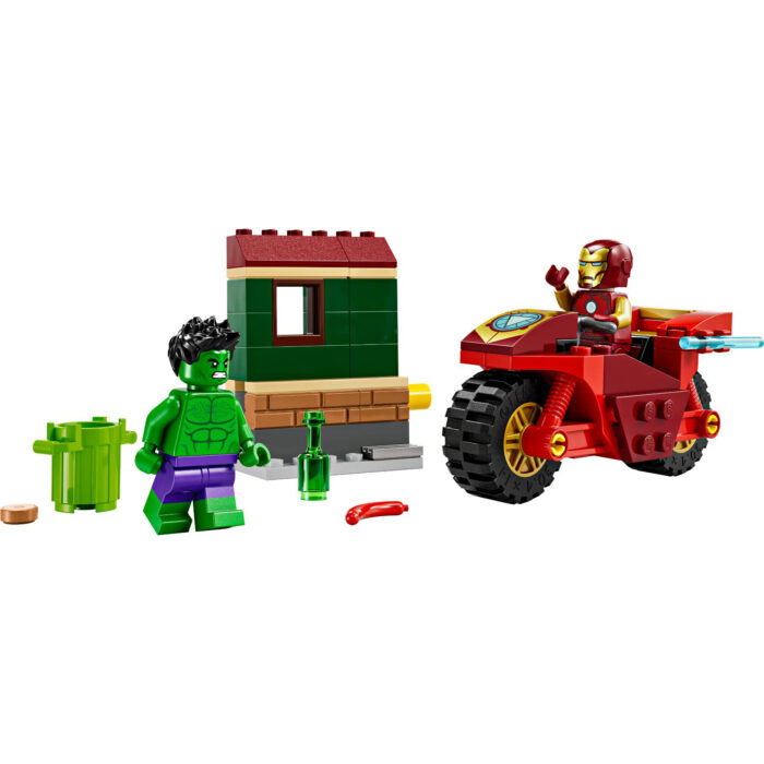 LEGO 76287 Super Heroes Iron Man met motor en  de Hulk - Afbeelding 2