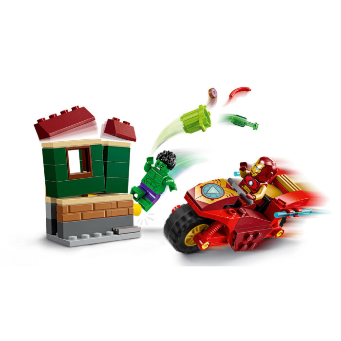 LEGO 76287 Super Heroes Iron Man met motor en  de Hulk - Afbeelding 3
