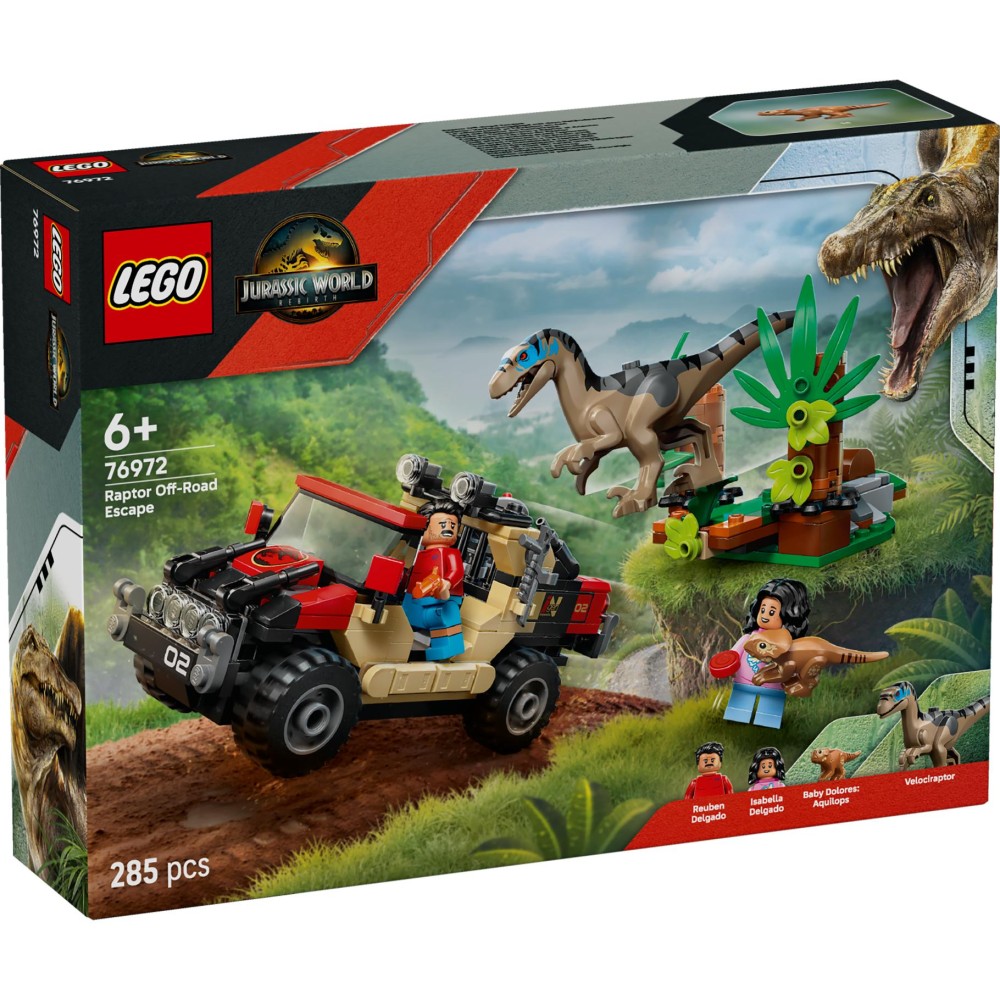 LEGO 76972 Jurassic World Offroad  Raptorontsnapping