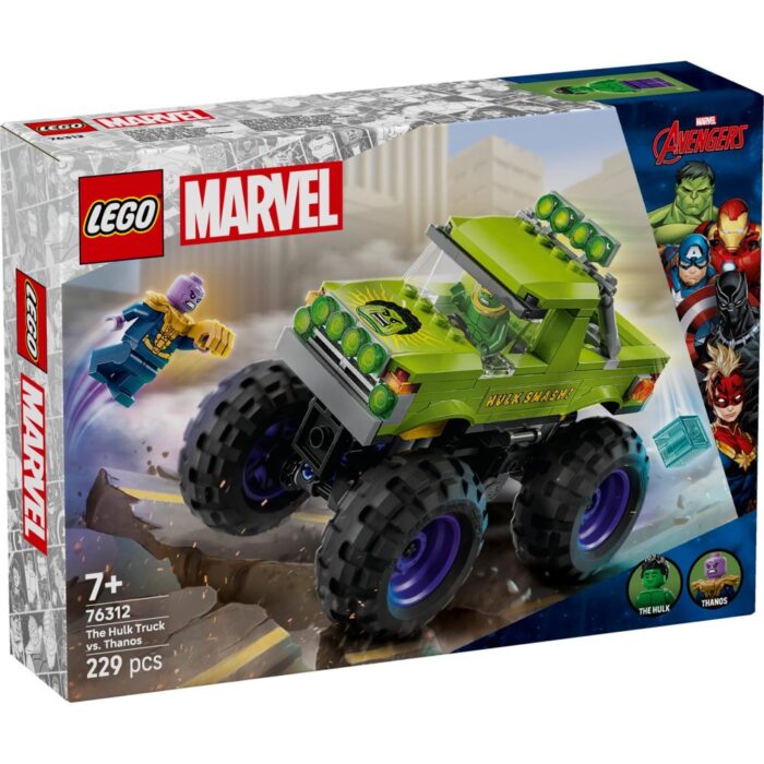 LEGO 76312 Super Heroes Marvel De Hulk truck vs. Thanos