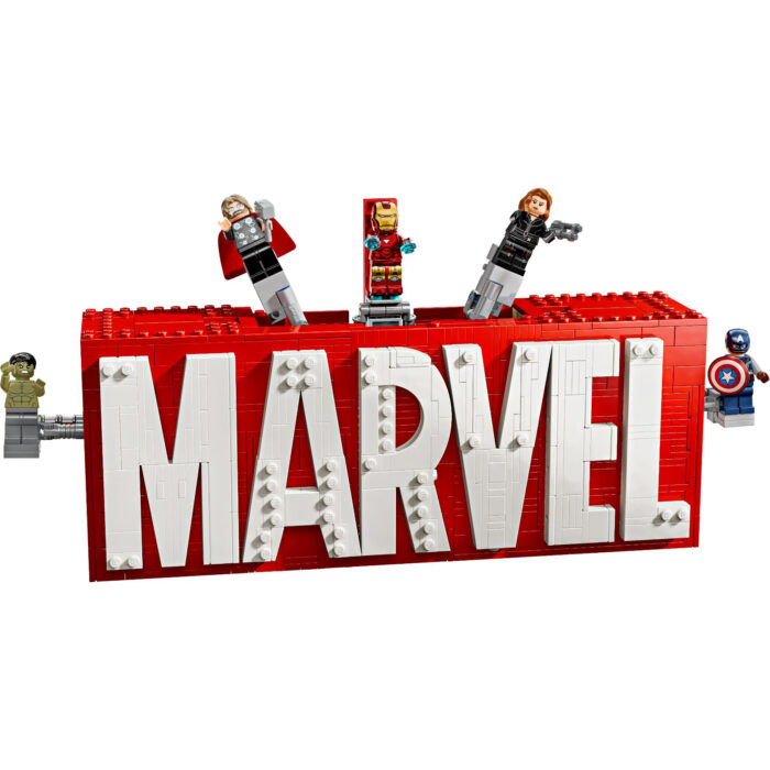 LEGO 76313 Super Heroes Marvel MARVEL logo en minifiguren - Afbeelding 2