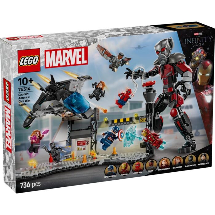 LEGO 76314 Super Heroes Marvel Captain America: Civil War actiescène