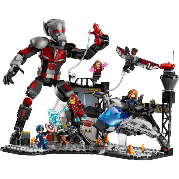 LEGO 76314 Super Heroes Marvel Captain America: Civil War actiescène - Afbeelding 2