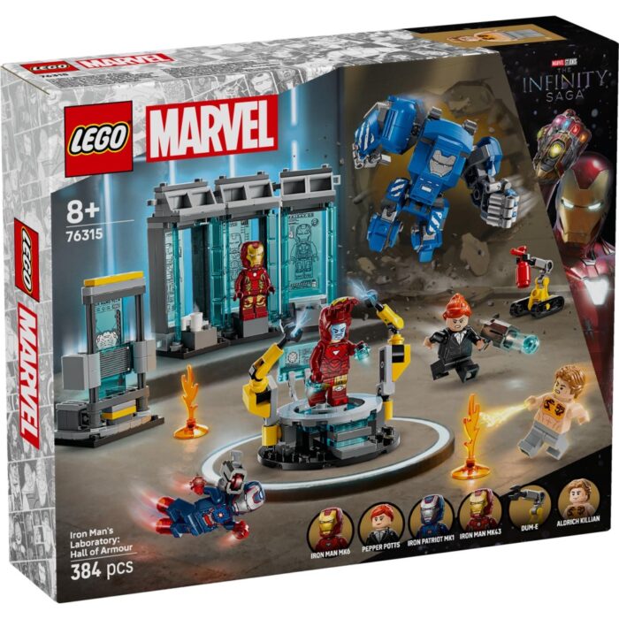 LEGO 76315 Super Heroes Marvel Iron Mans laboratorium: harnasruimte