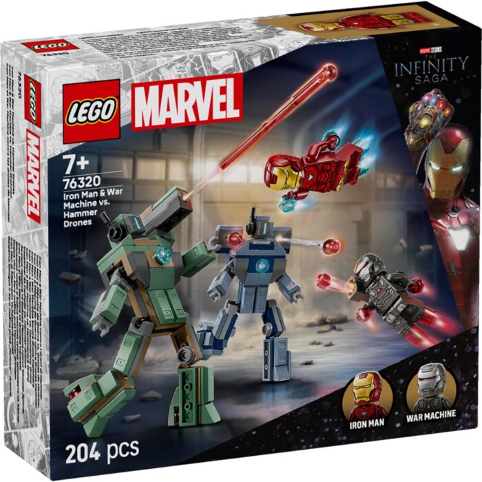 LEGO 76320 Super Heroes Marvel Iron Man en War Machine vs. Hammer Drones