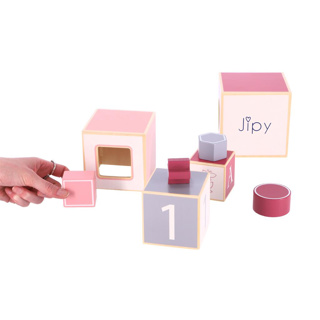Jipy Stapeltoren Hout Roze - Afbeelding 6