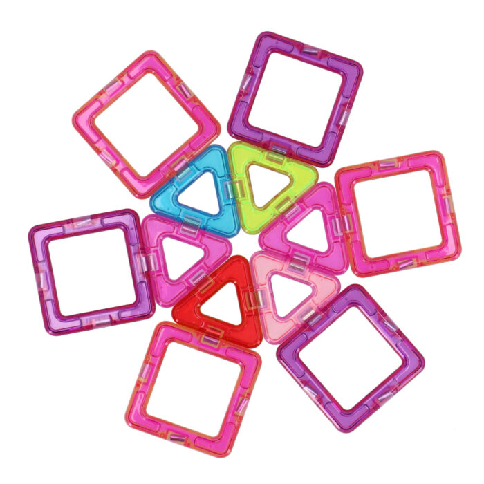 Magnetische tegels diverse vormen 20 delig 6,5 Cm - Afbeelding 3