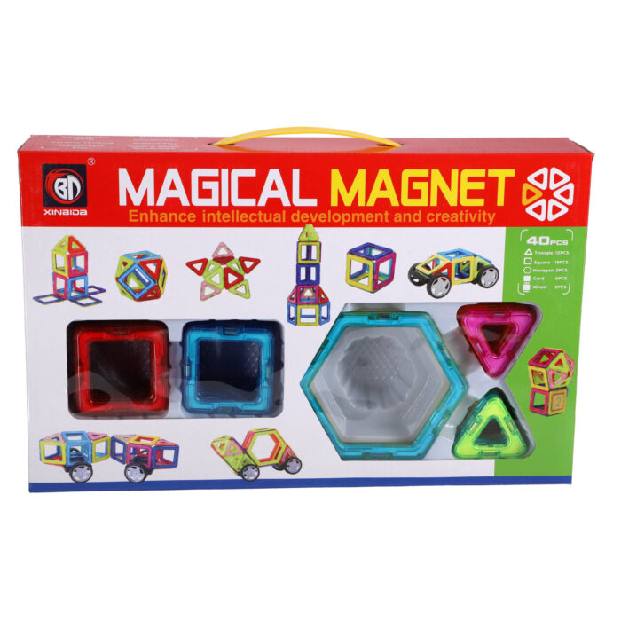 Magnetische tegels diverse vormen 40 delig 5,5 Cm - Afbeelding 2
