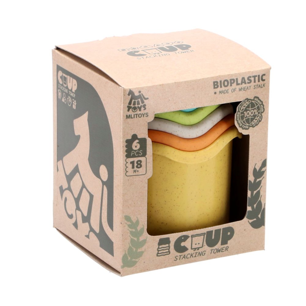 Jipy bioplastic Stapelbekers Set