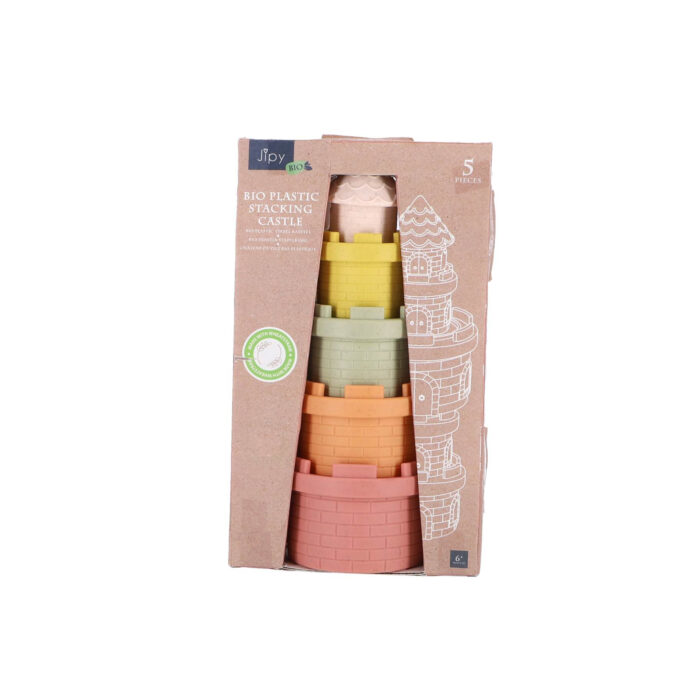 Jipy Bioplastic Stapel kasteel 5 delig - Afbeelding 2