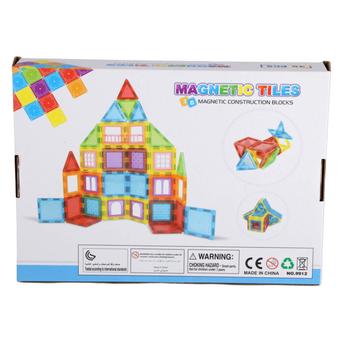 Magnetische tegels 45 delig 6,5 cm - Afbeelding 5