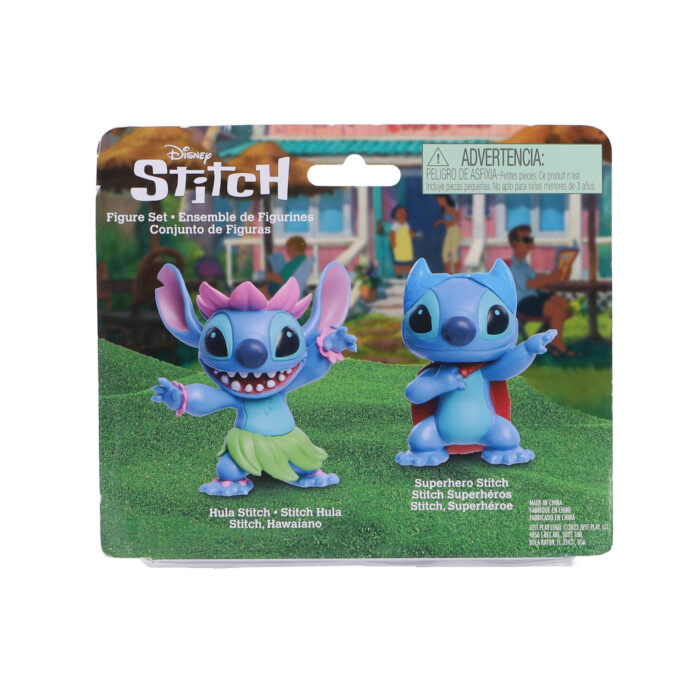 Stitch figuren 2 pak Stitch Hula & Superhero - Afbeelding 5