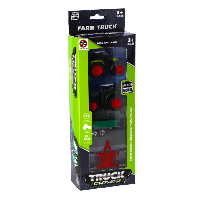 Boerderijset met 2 tractoren en 2 accessoires - Afbeelding 3