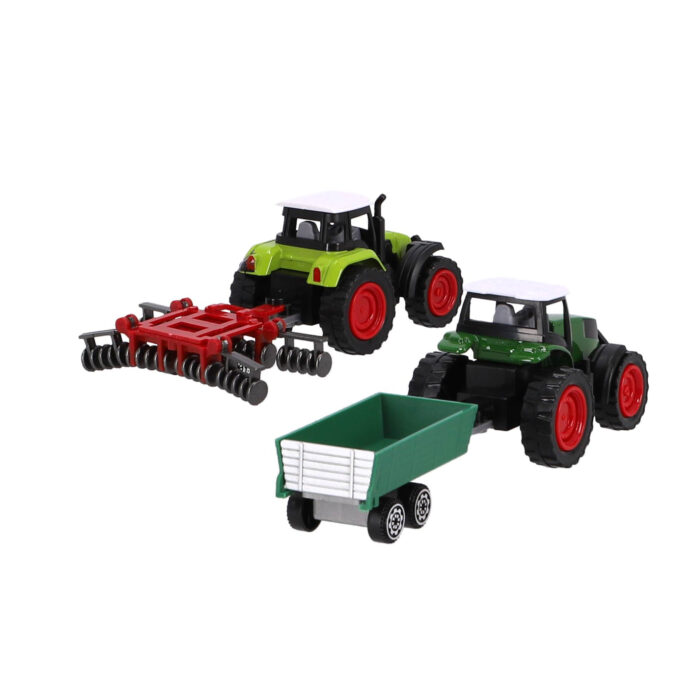 Boerderijset met 2 tractoren en 2 accessoires - Afbeelding 6