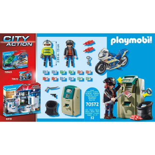 Playmobil 70572 Politiemotor: Achtervolging Van De Geldrover - Afbeelding 3