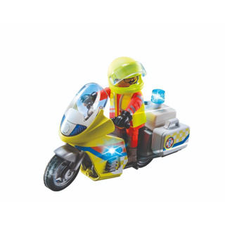 Playmobil 71205 Noodmotorfiets met Zwaailicht - Afbeelding 2