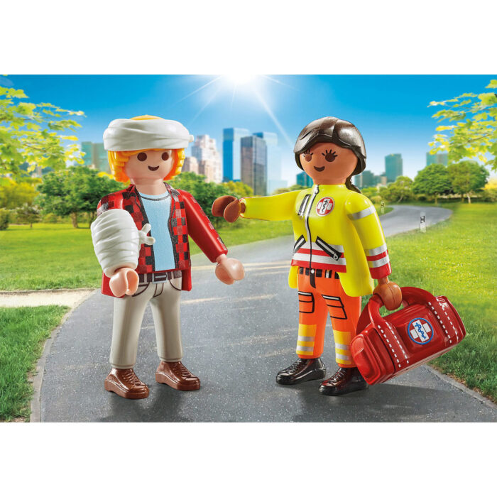 Playmobil 71506 Duopacks Paramedicus Met Patiënt - Afbeelding 2