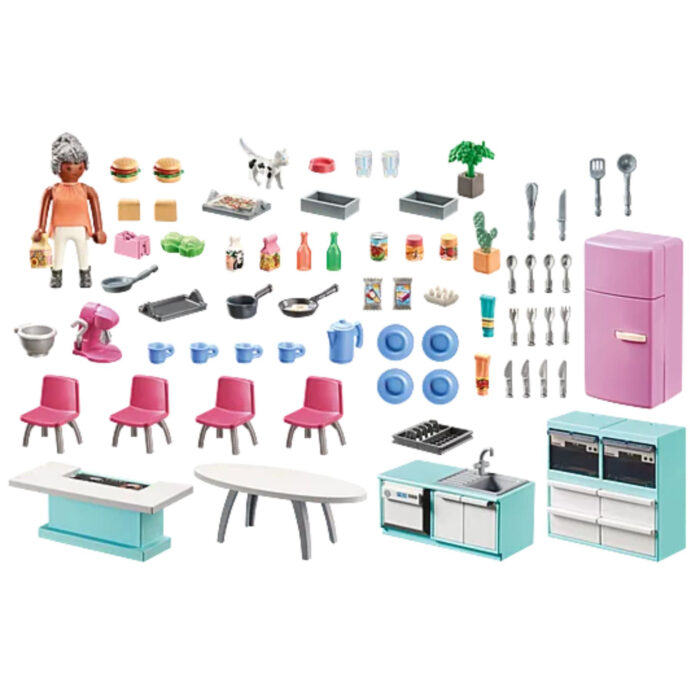 PlayMobil 71608 Keuken met eethoek - Afbeelding 2
