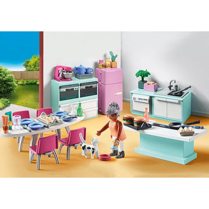PlayMobil 71608 Keuken met eethoek - Afbeelding 3