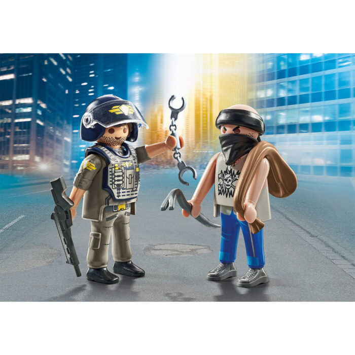 Playmobil 71505 Duopacks Tactische Politie-Eenheid en Bandiet - Afbeelding 2