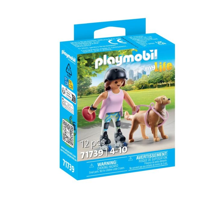 Playmobil 71739 schaatser met retriever