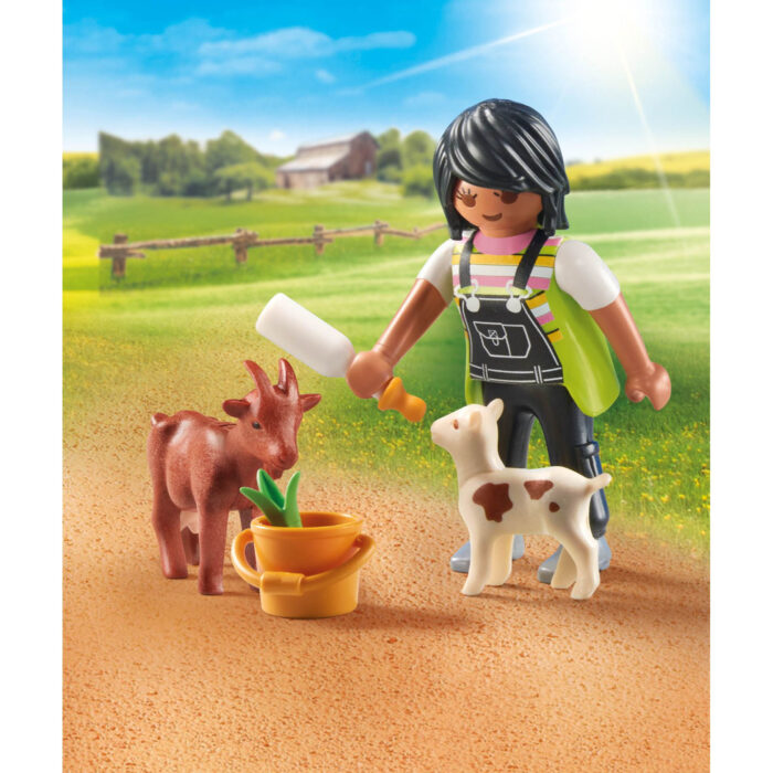 Playmobil 71759 vrouw met geiten - Afbeelding 3
