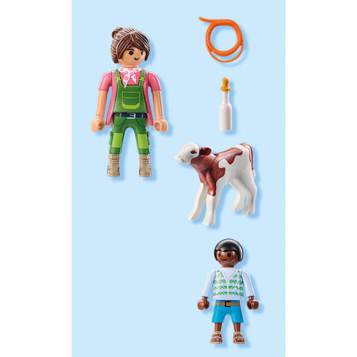 Playmobil 71803 boer met kalf - Afbeelding 2