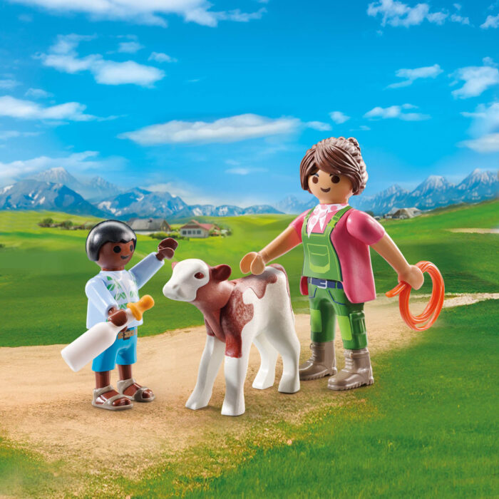 Playmobil 71803 boer met kalf - Afbeelding 3