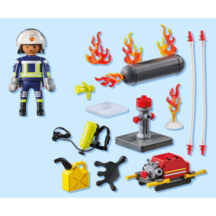 Playmobil 71826 brandweerman met waterpomp - Afbeelding 3