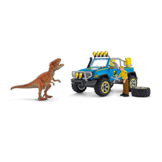 Schleich 41464 Terreinwagen Met Dino-Buitenpost - Afbeelding 3