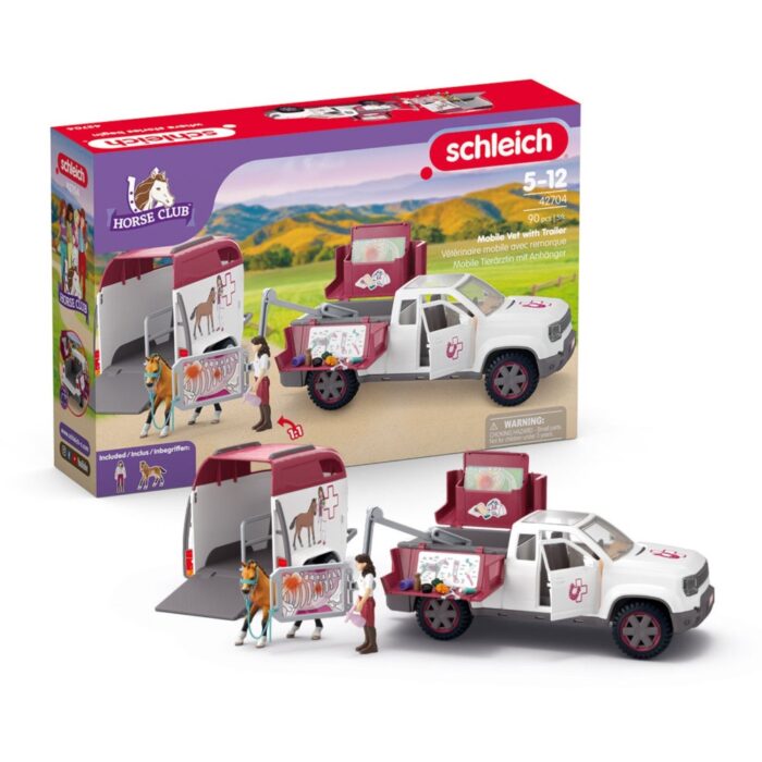 Schleich 42704 Mobile Vet With Trailer
