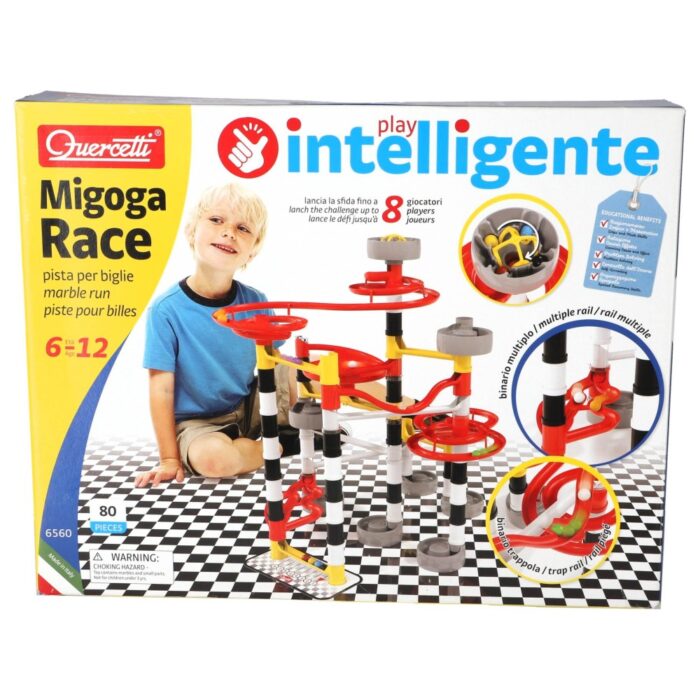 Quercetti knikkerbaan Migoga Race 80 delig