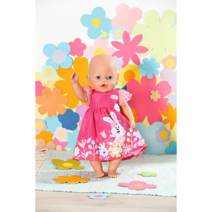 Baby born dress flowers 43 cm - Afbeelding 3