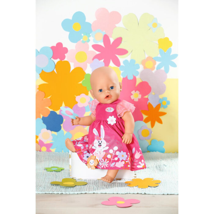 Baby born dress flowers 43 cm - Afbeelding 4