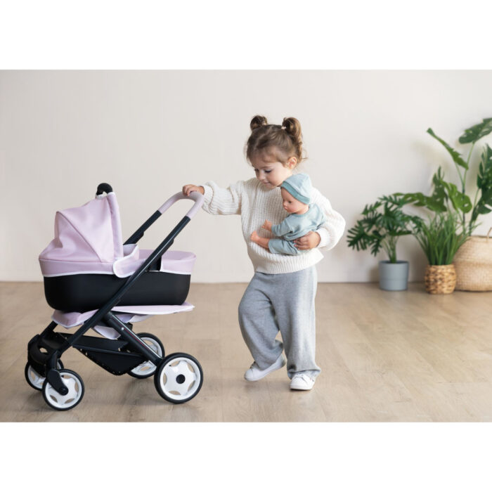 Poppenwagen Quinny Maxi Cosi 3 in 1 zacht roze - Afbeelding 3