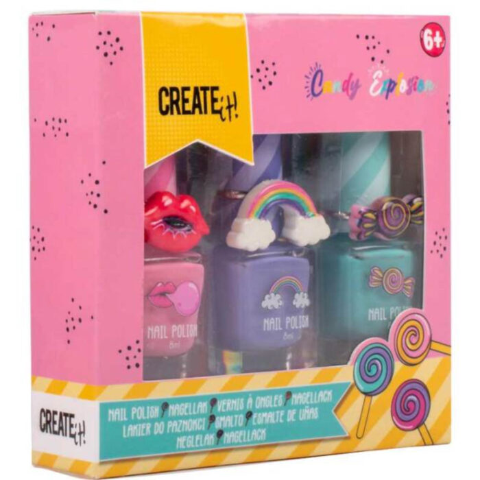 CREATE IT! Candy nagellak incl 3 ringen - Afbeelding 2