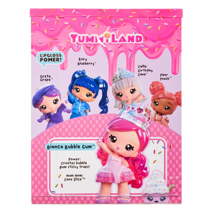 Yummiland Large Doll + Lipgloss Pet Bianca Bubblegum - Afbeelding 3