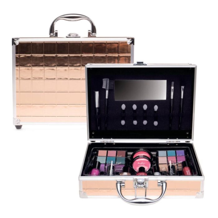 Casuelle make up koffer champagne vierkant