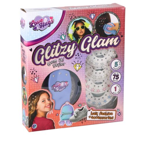 Love and hugs hair gems