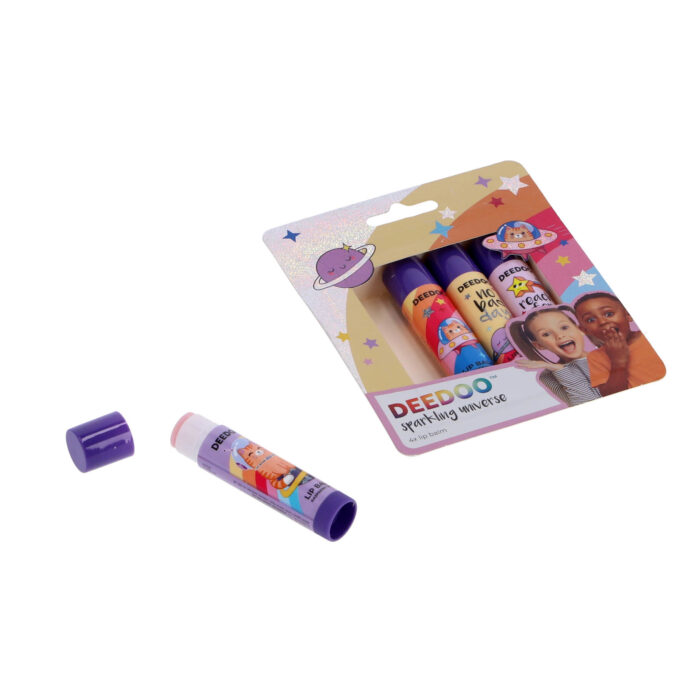 Deedoo Kids Lip Balm Positive Vibes 4 Stuks - Afbeelding 2