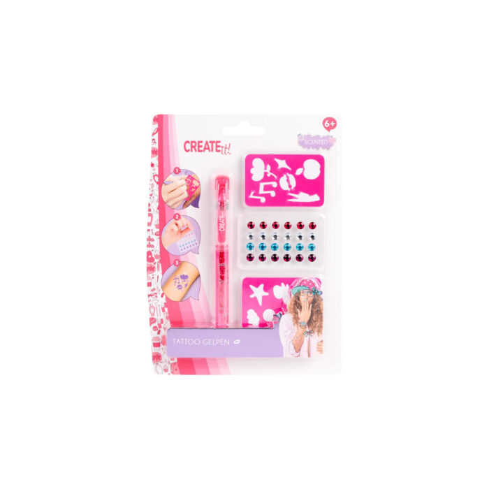 CREATE IT! Tattoo geurpen met diamanten en sjablonen - Afbeelding 2