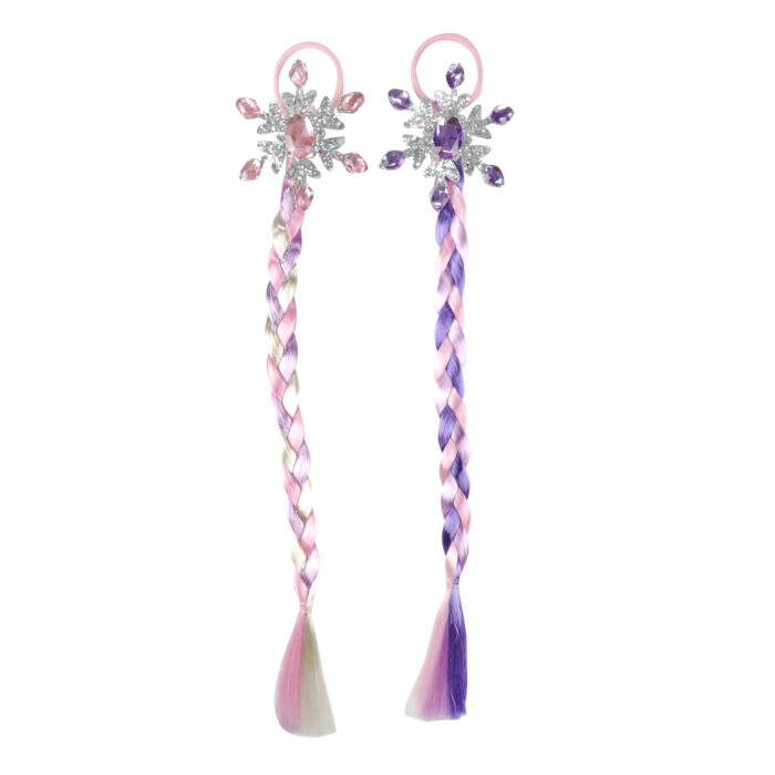 Haarvlecht aan elastiek princess 2 assorti - Afbeelding 2