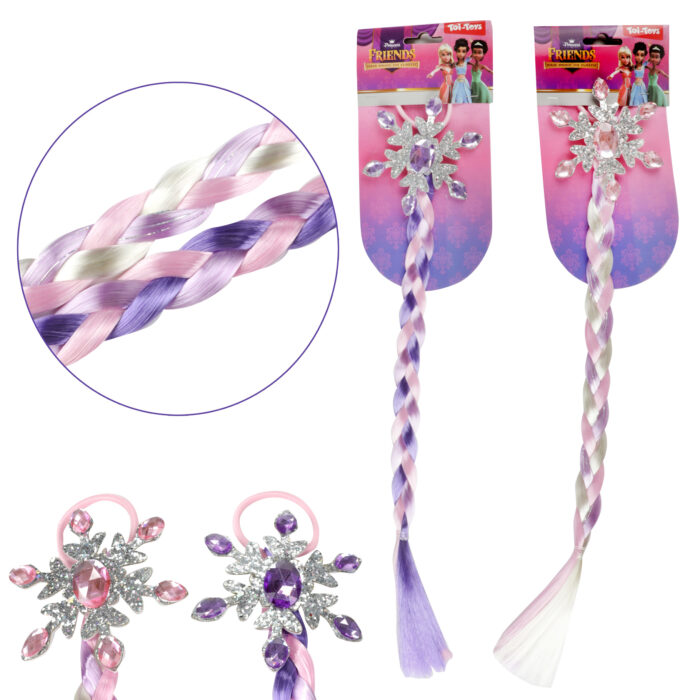 Haarvlecht aan elastiek princess 2 assorti - Afbeelding 5