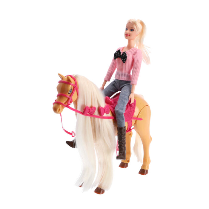 Lopend paard met pop - Afbeelding 3