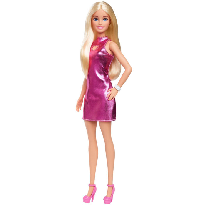 Barbie Fashionista pop pink dress heart cut out - Afbeelding 2