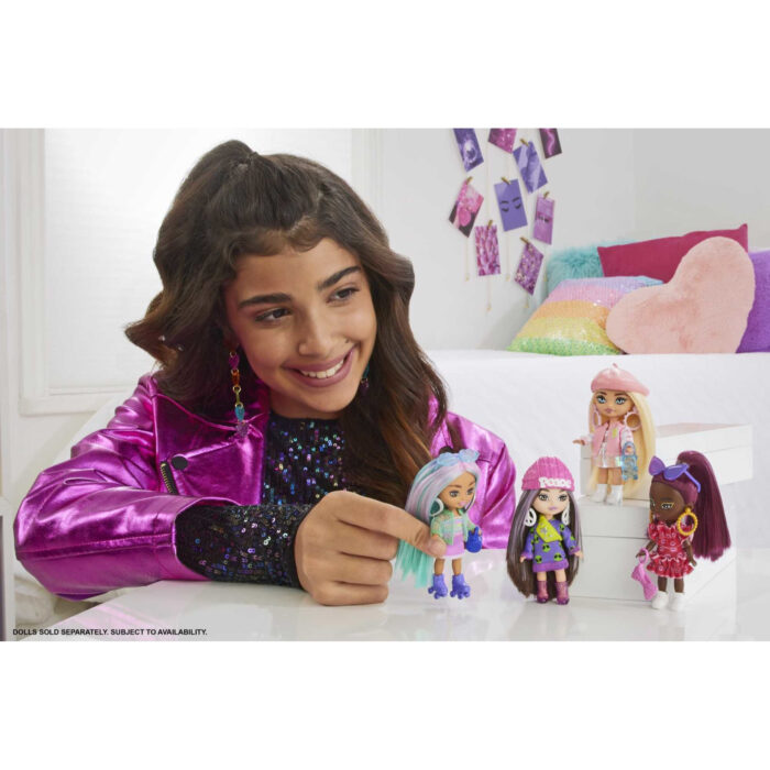 Barbie extra mini's pop met accessoires assorti - Afbeelding 6