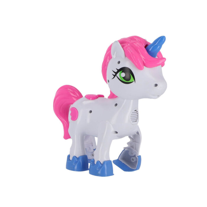 Unicorn met licht en geluid talk back functie - Afbeelding 3