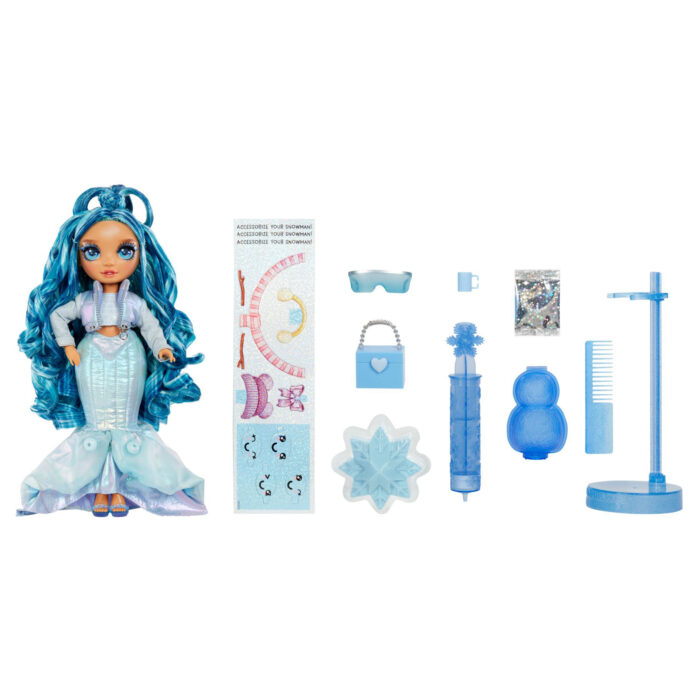 Rainbow H. Winter Wonderland Doll Blue - Afbeelding 3