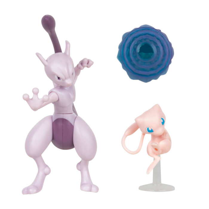 Pokémon Battle Figuren 2 Pack Mew Mewtu 12 Cm - Afbeelding 2