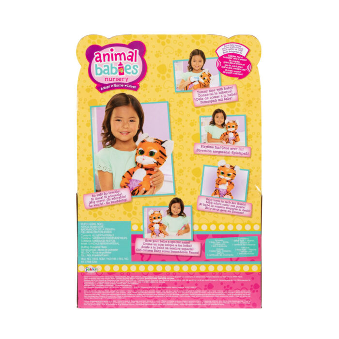 Animal Babies tijger 45 cm - Afbeelding 5